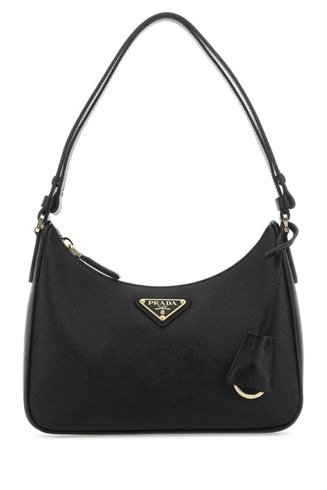 prada logo plaque zipped small shoulder bag|prada diagramme leather shoulder bag.